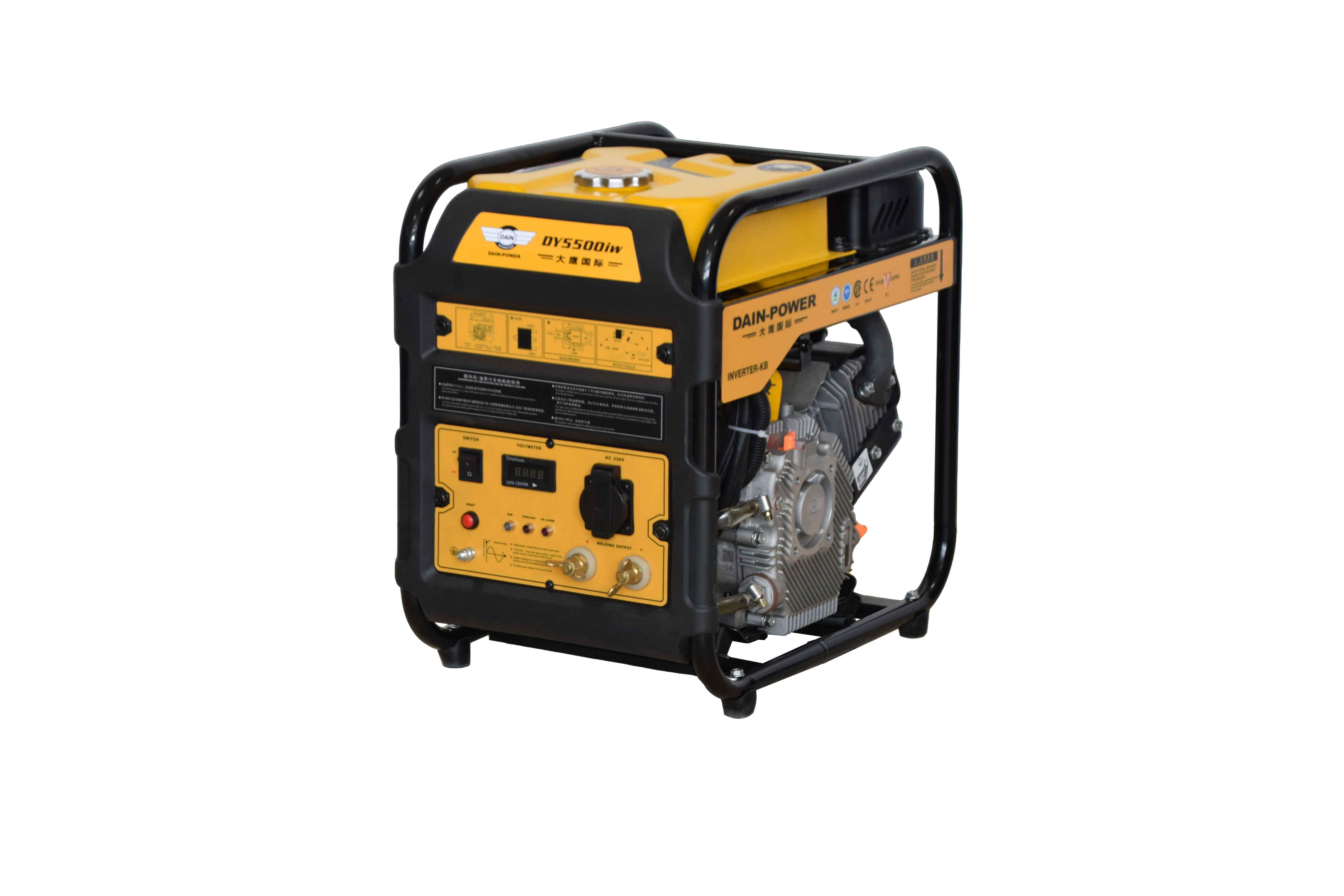 Dain Kb-2 3kw 1kVA 3kVA 5000W 6kw 6500W 8.5kw Welding Small Mini Portable Mobile Electric Manual Gasoline Diesel Inverter Welder Oil Cooling Welder Generator